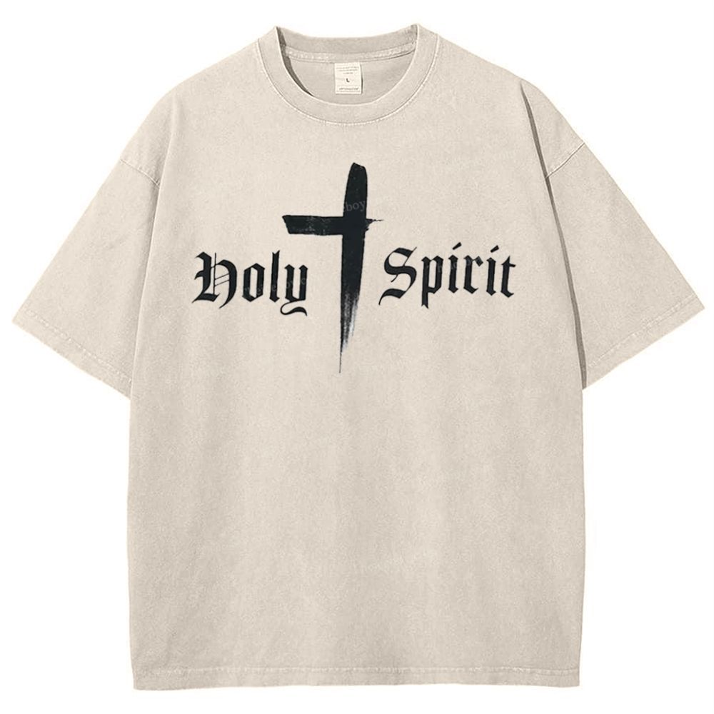Holy Spirit Snowflake Vintage Washed T-Shirt