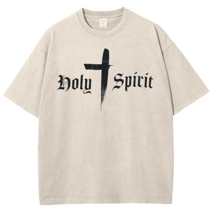 Holy Spirit Snowflake Vintage Washed T-Shirt