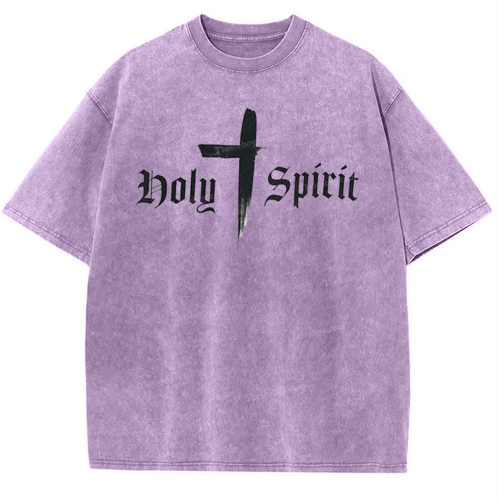 Holy Spirit Snowflake Vintage Washed T-Shirt