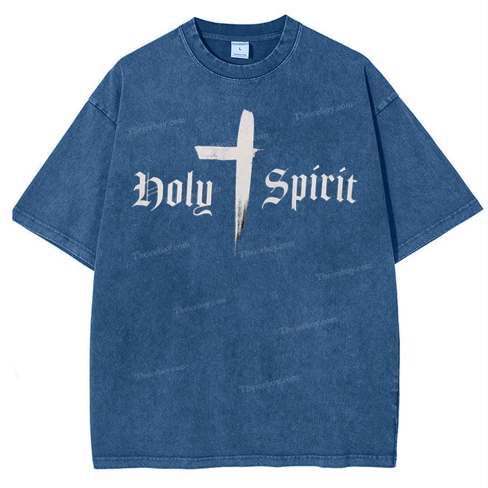 Holy Spirit Snowflake Vintage Washed T-Shirt