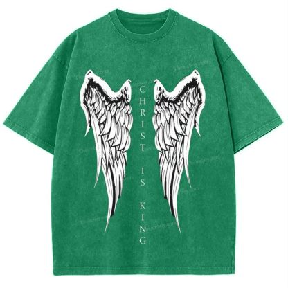 Christ Is King Snowflake Vintage Washed T-Shirt
