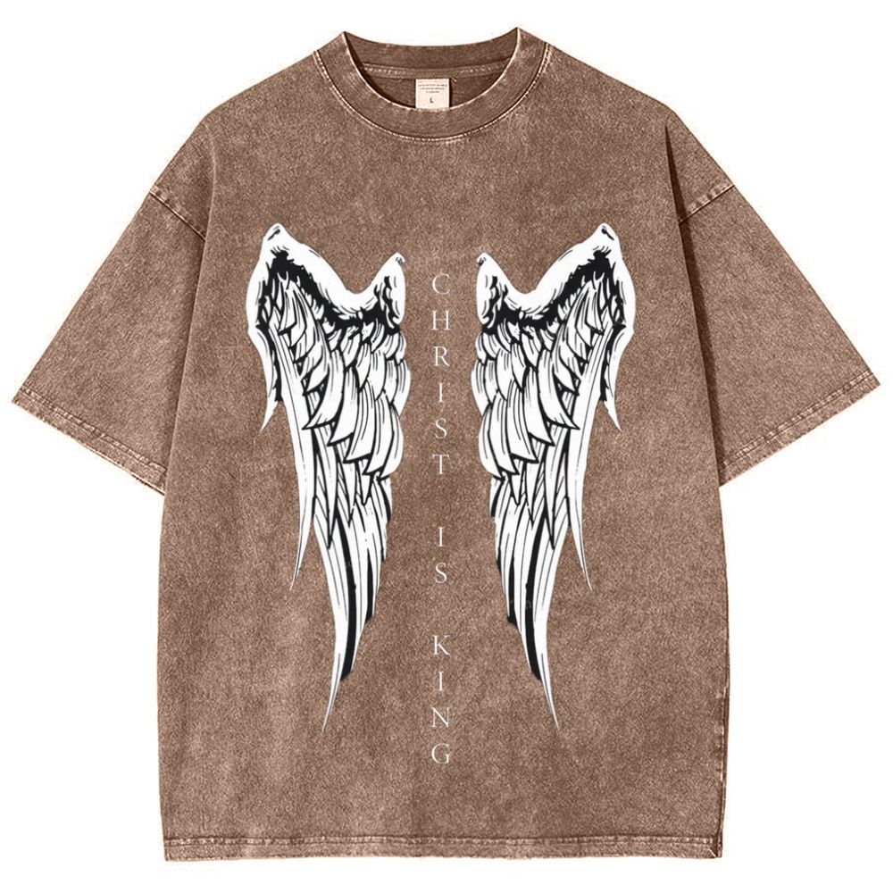 Christ Is King Snowflake Vintage Washed T-Shirt