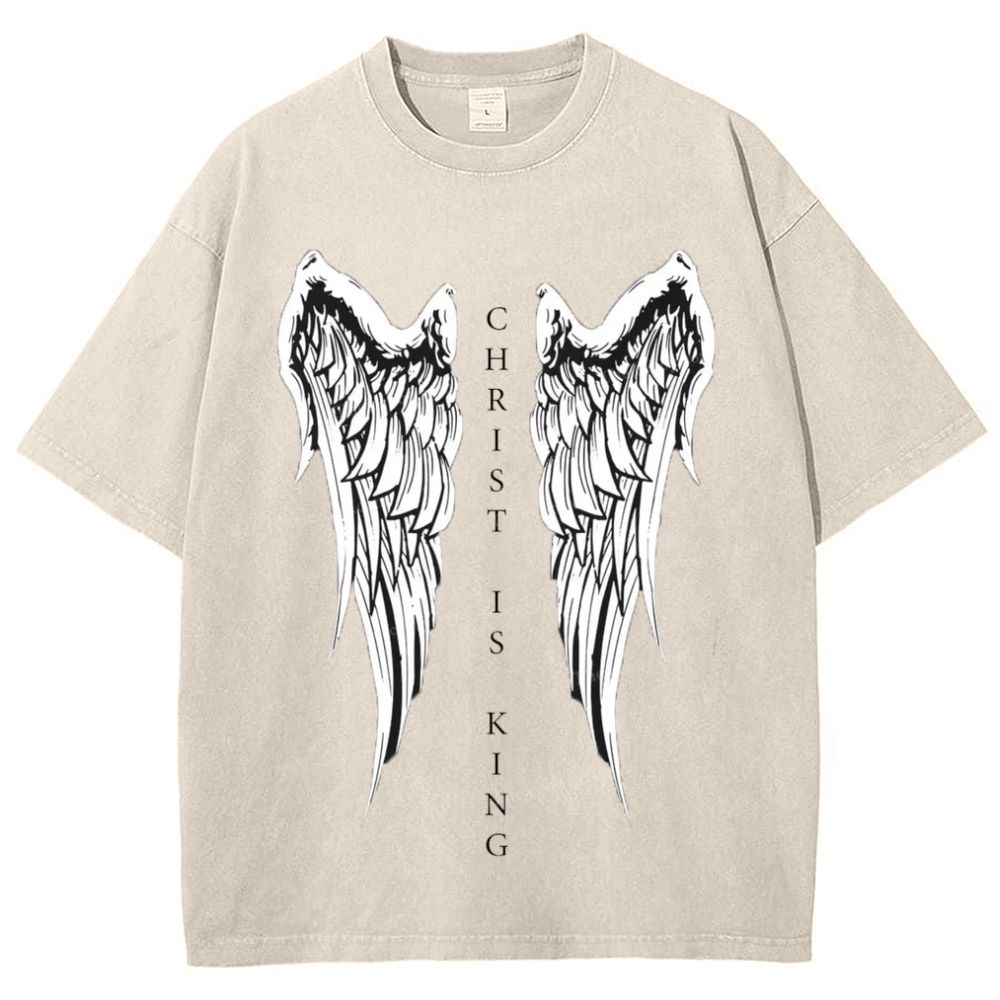 Christ Is King Snowflake Vintage Washed T-Shirt