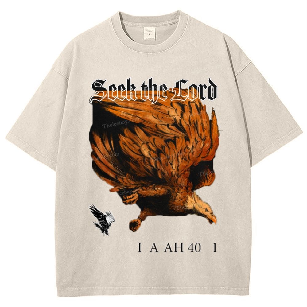Seek The Lord Snowflake Vintage Washed T-Shirt