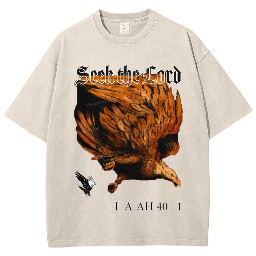 Seek The Lord Snowflake Vintage Washed T-Shirt