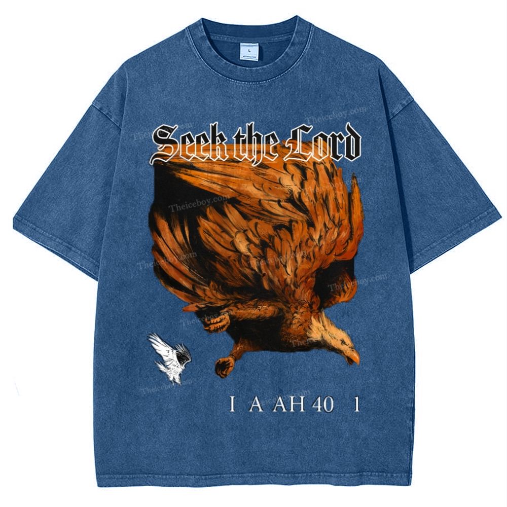 Seek The Lord Snowflake Vintage Washed T-Shirt