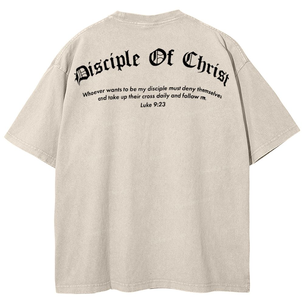 Disciple Of Christ Snowflake Vintage Washed T-Shirt