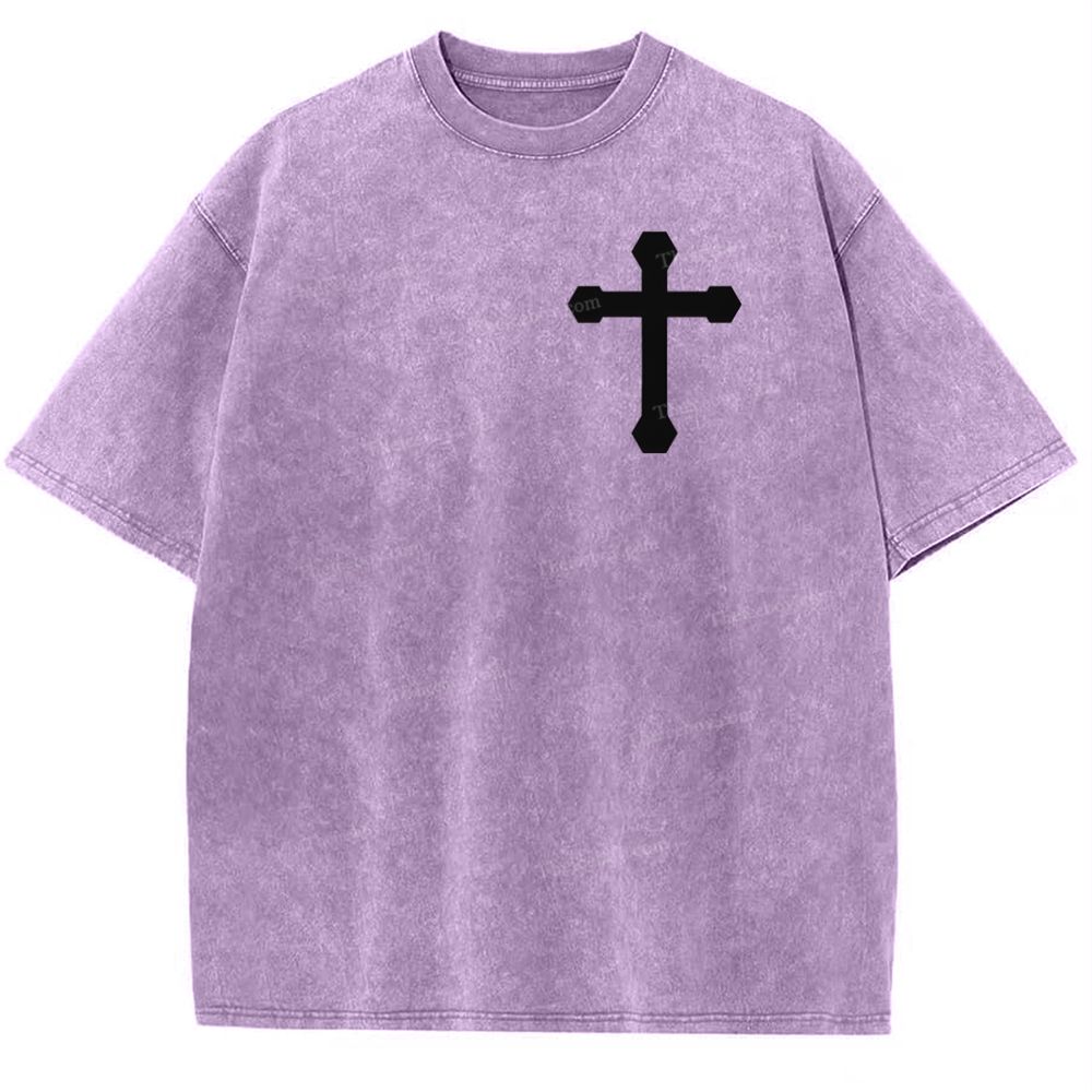 Disciple Of Christ Snowflake Vintage Washed T-Shirt