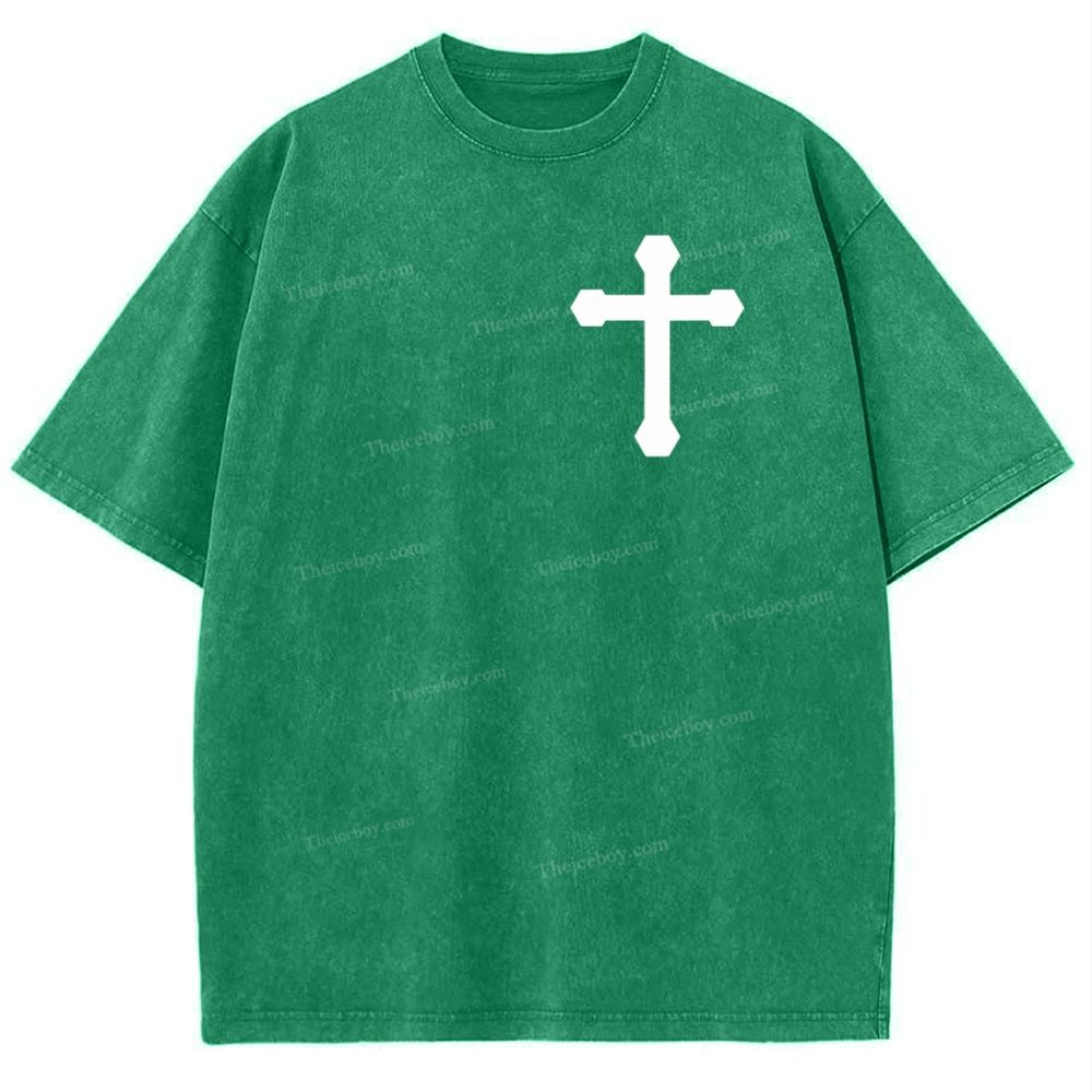 Disciple Of Christ Snowflake Vintage Washed T-Shirt