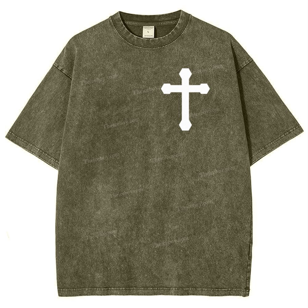 Disciple Of Christ Snowflake Vintage Washed T-Shirt