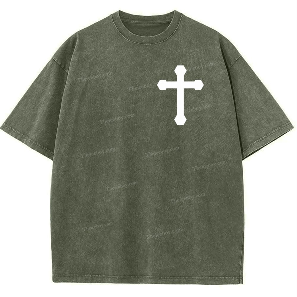 Disciple Of Christ Snowflake Vintage Washed T-Shirt