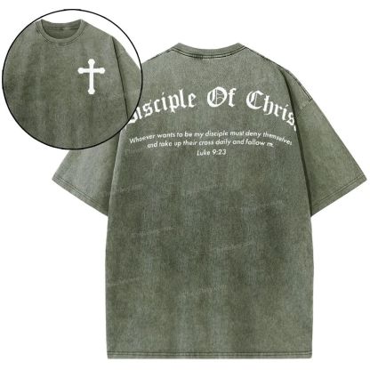 Disciple Of Christ Snowflake Vintage Washed T-Shirt