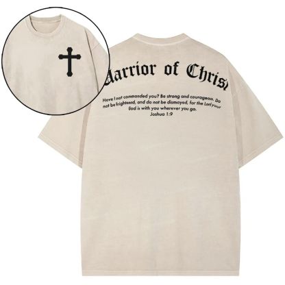 Warrior Of Christ Snowflake Vintage Washed T-Shirt
