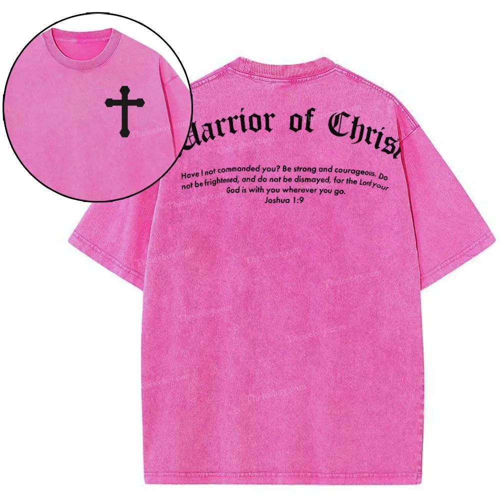 Warrior Of Christ Snowflake Vintage Washed T-Shirt