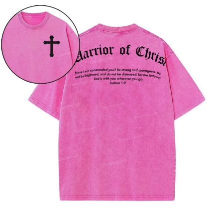 Warrior Of Christ Snowflake Vintage Washed T-Shirt