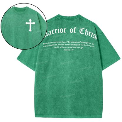 Warrior Of Christ Snowflake Vintage Washed T-Shirt