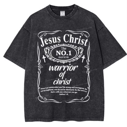 Warrior Of Christ Snowflake Vintage Washed T-Shirt