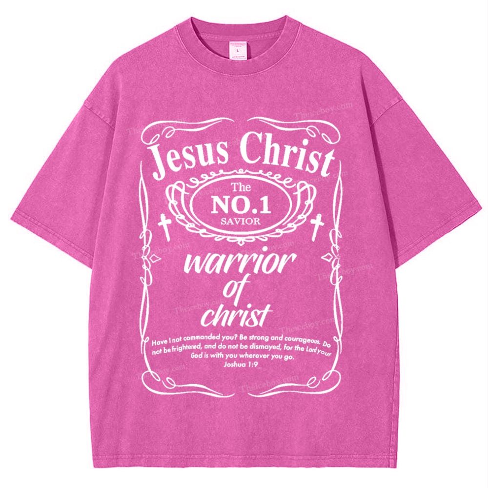 Warrior Of Christ Snowflake Vintage Washed T-Shirt