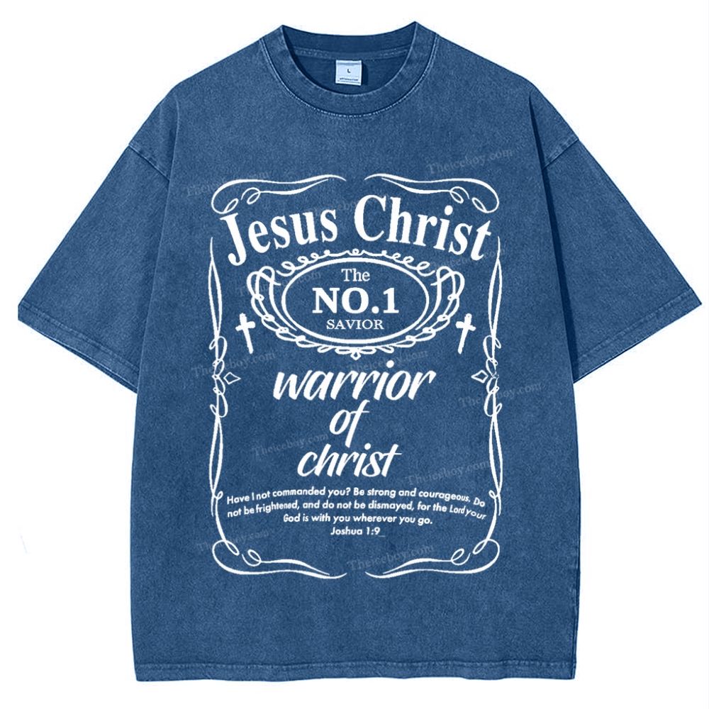 Warrior Of Christ Snowflake Vintage Washed T-Shirt
