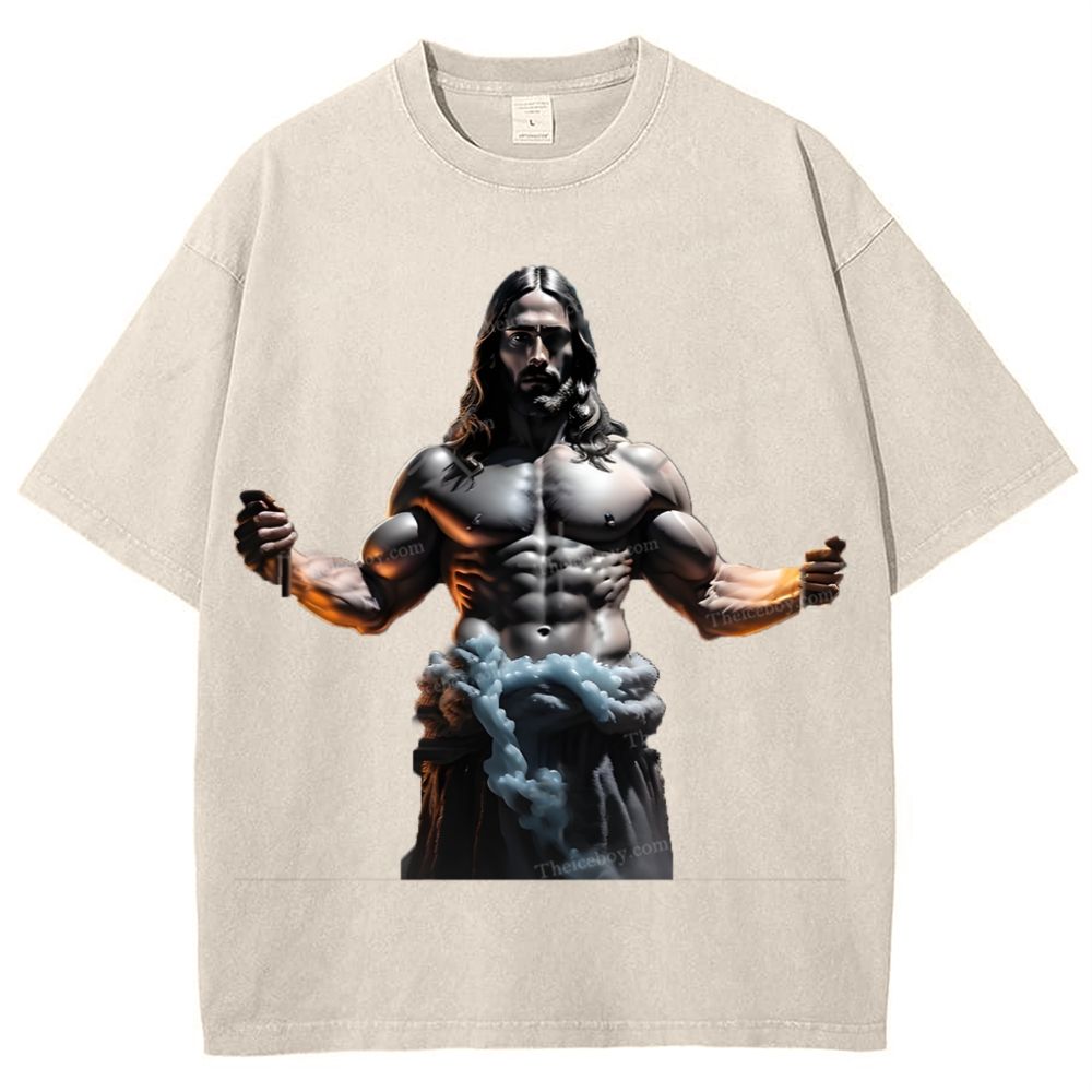 Source of Strength - The Company of Jesus Snowflake Vintage Washed T-Shirt