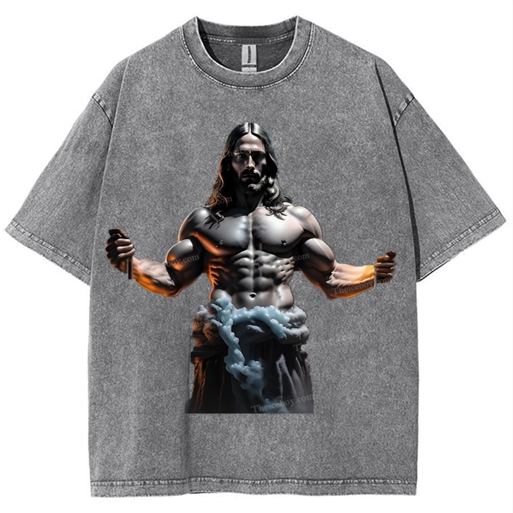 Source of Strength - The Company of Jesus Snowflake Vintage Washed T-Shirt