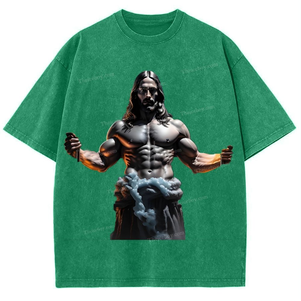 Source of Strength - The Company of Jesus Snowflake Vintage Washed T-Shirt