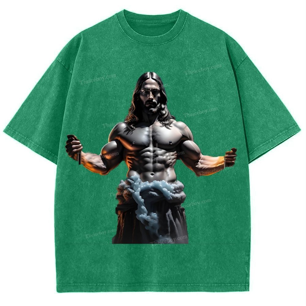 Source of Strength - The Company of Jesus Snowflake Vintage Washed T-Shirt