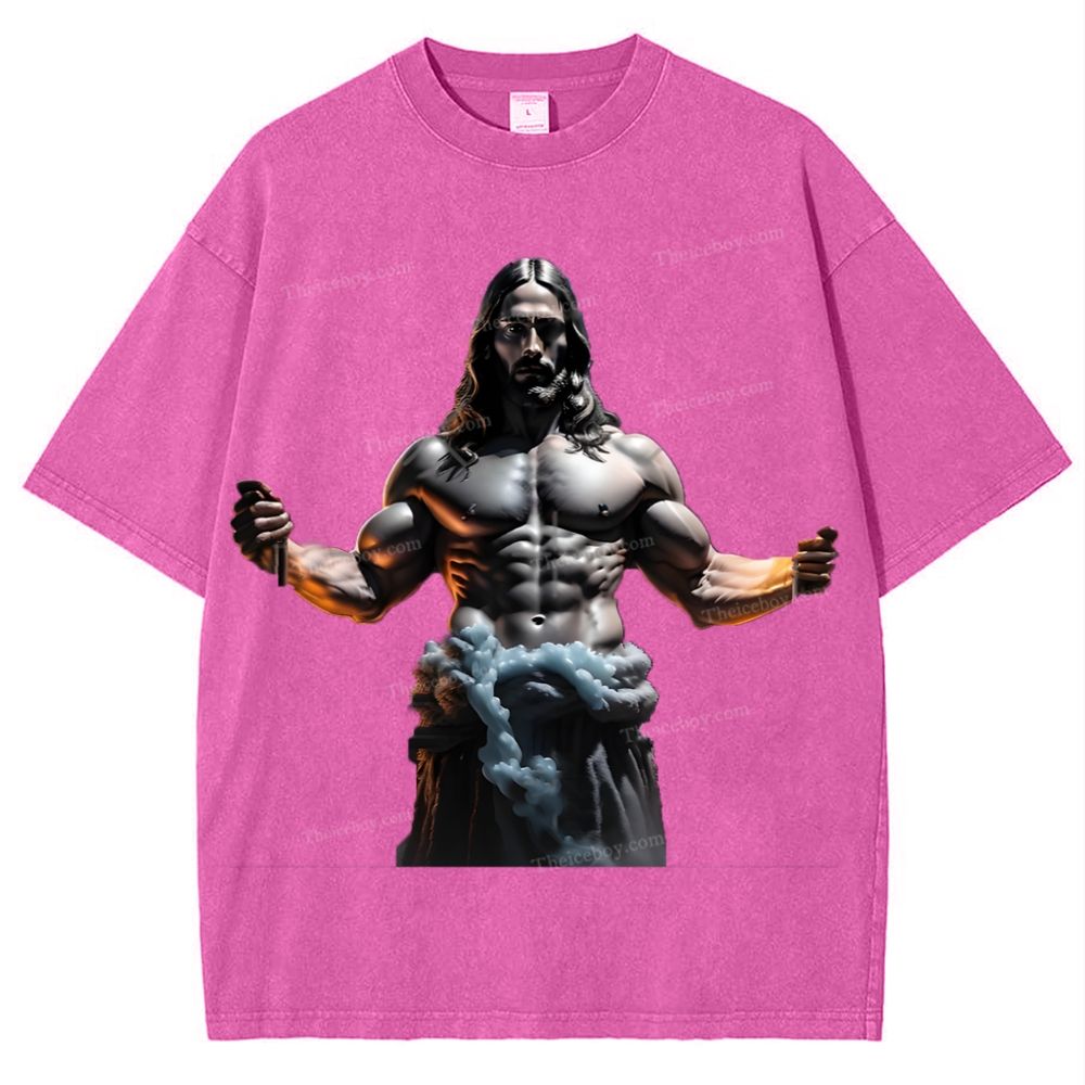 Source of Strength - The Company of Jesus Snowflake Vintage Washed T-Shirt