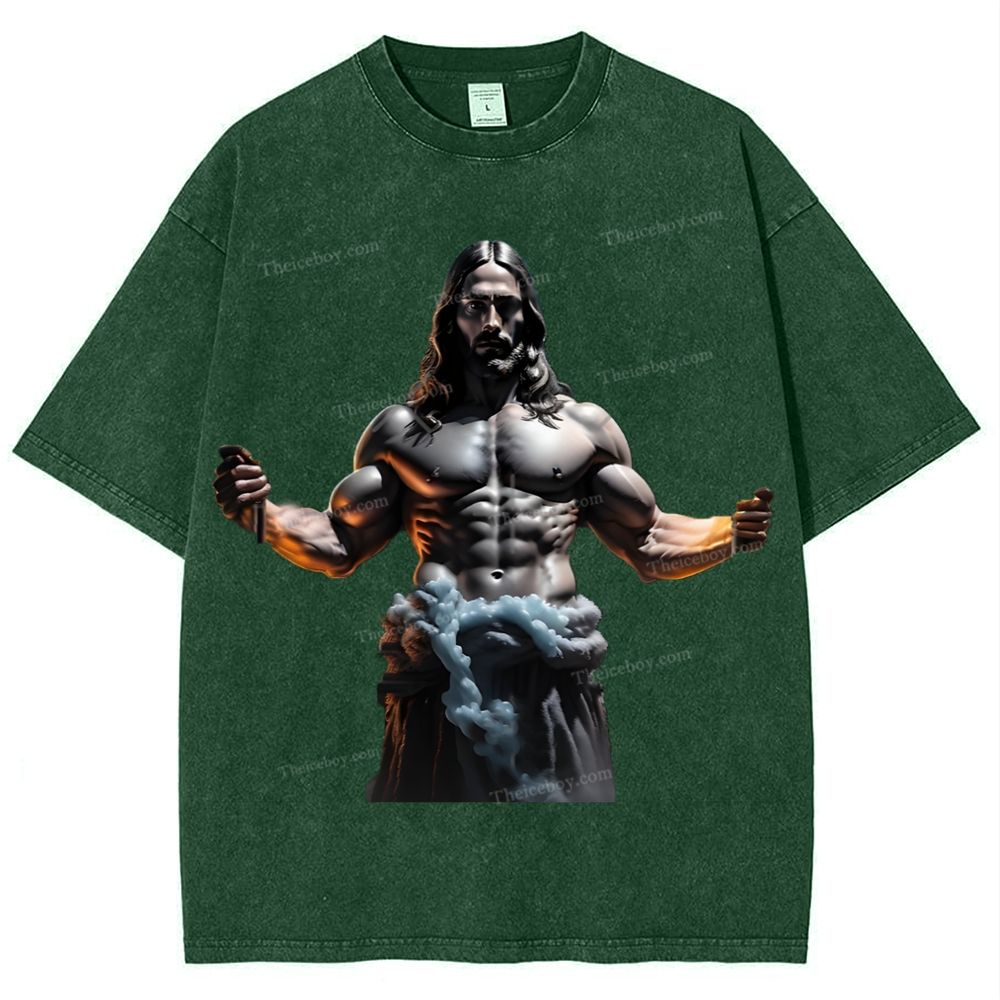 Source of Strength - The Company of Jesus Snowflake Vintage Washed T-Shirt