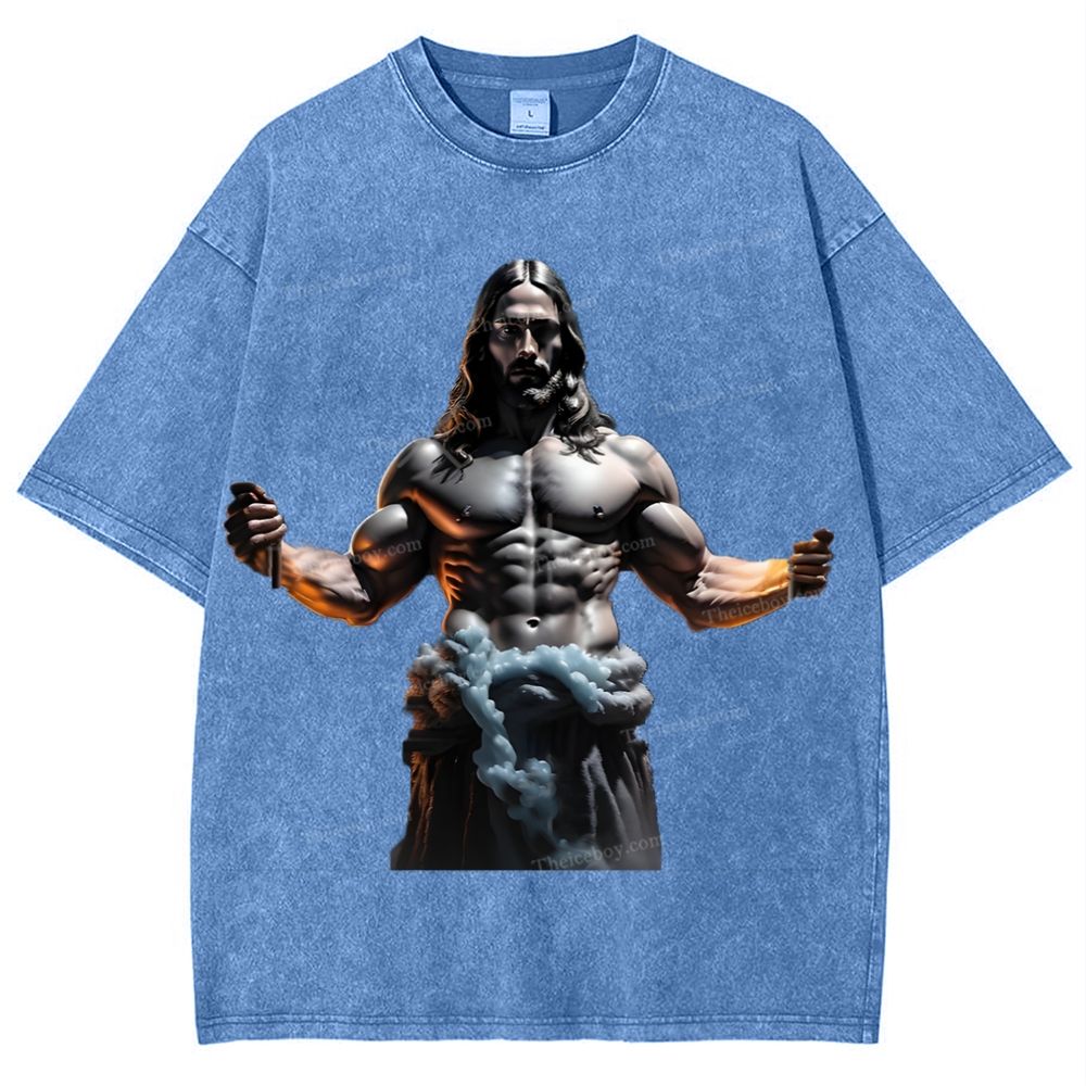 Source of Strength - The Company of Jesus Snowflake Vintage Washed T-Shirt