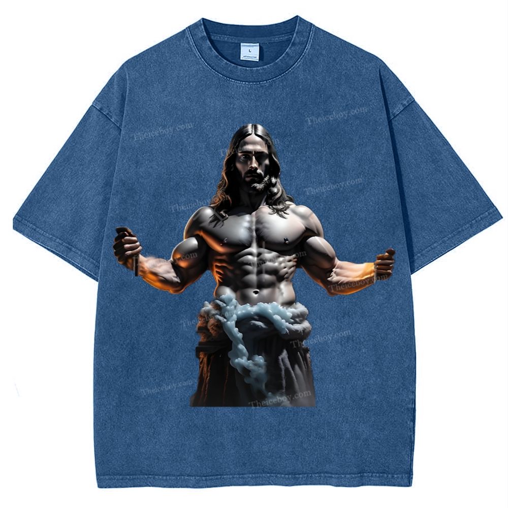 Source of Strength - The Company of Jesus Snowflake Vintage Washed T-Shirt