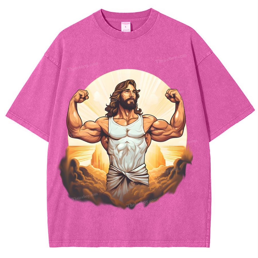 Faith Walk - The Power of Jesus Snowflake Vintage Washed T-Shirt