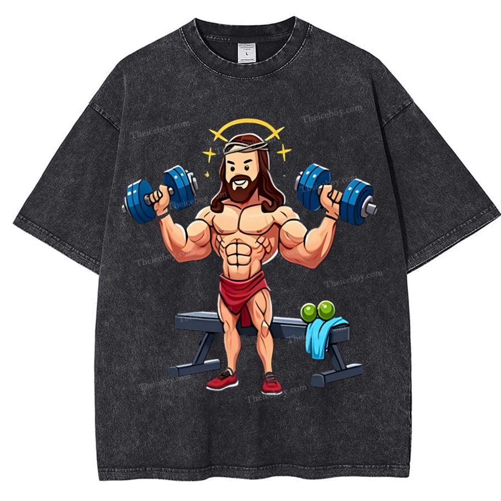 Source of Strength - The Company of Jesus Snowflake Vintage Washed T-Shirt