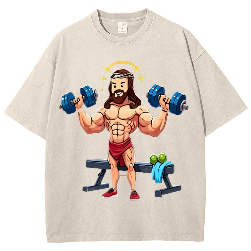 Source of Strength - The Company of Jesus Snowflake Vintage Washed T-Shirt