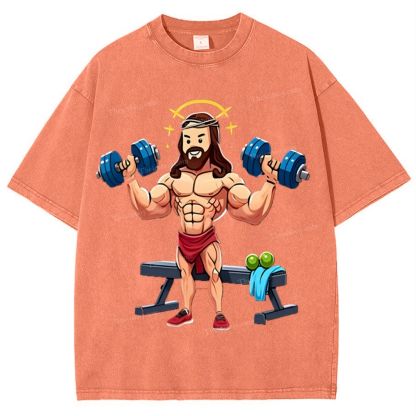 Source of Strength - The Company of Jesus Snowflake Vintage Washed T-Shirt