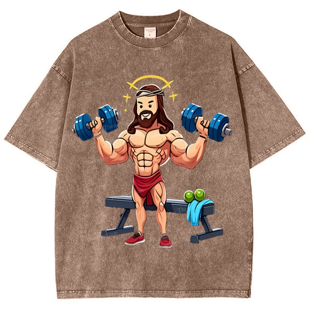 Source of Strength - The Company of Jesus Snowflake Vintage Washed T-Shirt