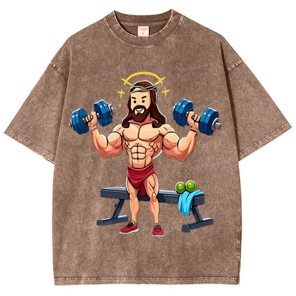 Source of Strength - The Company of Jesus Snowflake Vintage Washed T-Shirt