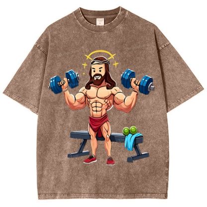 Source of Strength - The Company of Jesus Snowflake Vintage Washed T-Shirt