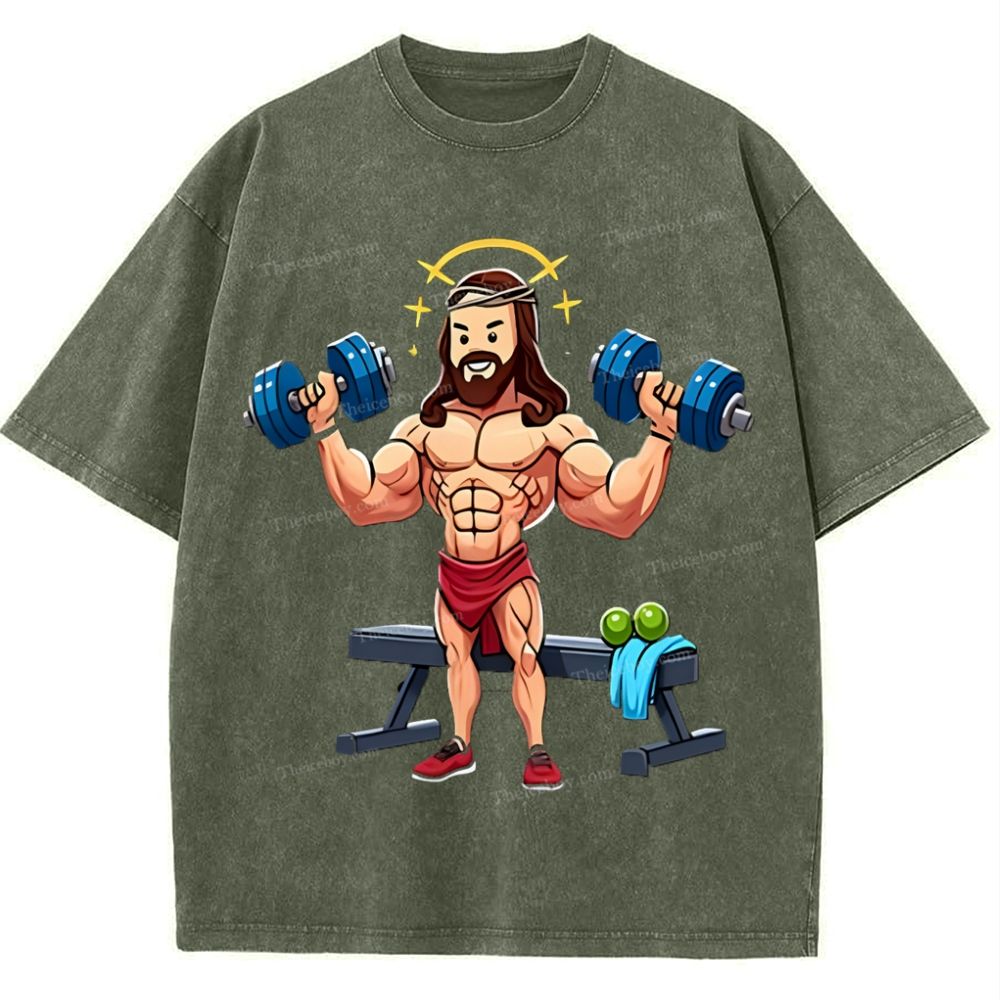 Source of Strength - The Company of Jesus Snowflake Vintage Washed T-Shirt