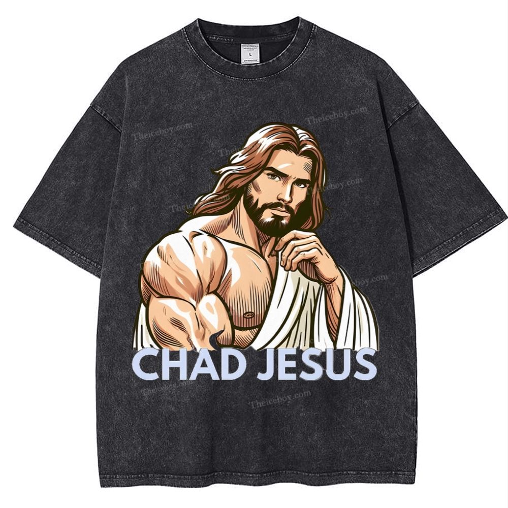 Chad Jesus Snowflake Vintage Washed T-Shirt