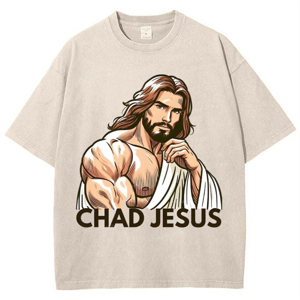 Chad Jesus Snowflake Vintage Washed T-Shirt