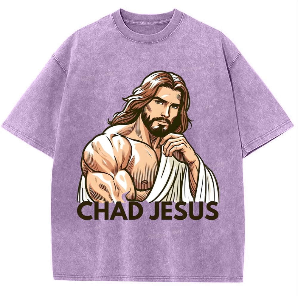 Chad Jesus Snowflake Vintage Washed T-Shirt