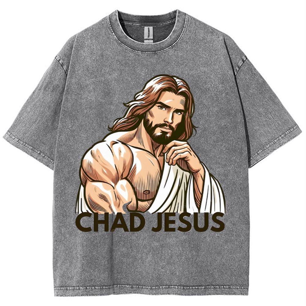 Chad Jesus Snowflake Vintage Washed T-Shirt