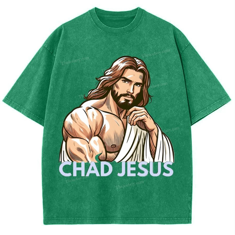 Chad Jesus Snowflake Vintage Washed T-Shirt