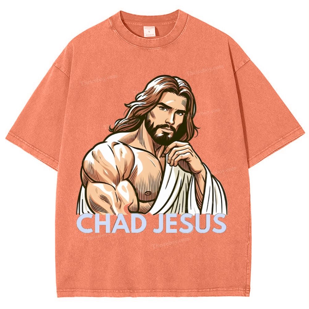 Chad Jesus Snowflake Vintage Washed T-Shirt
