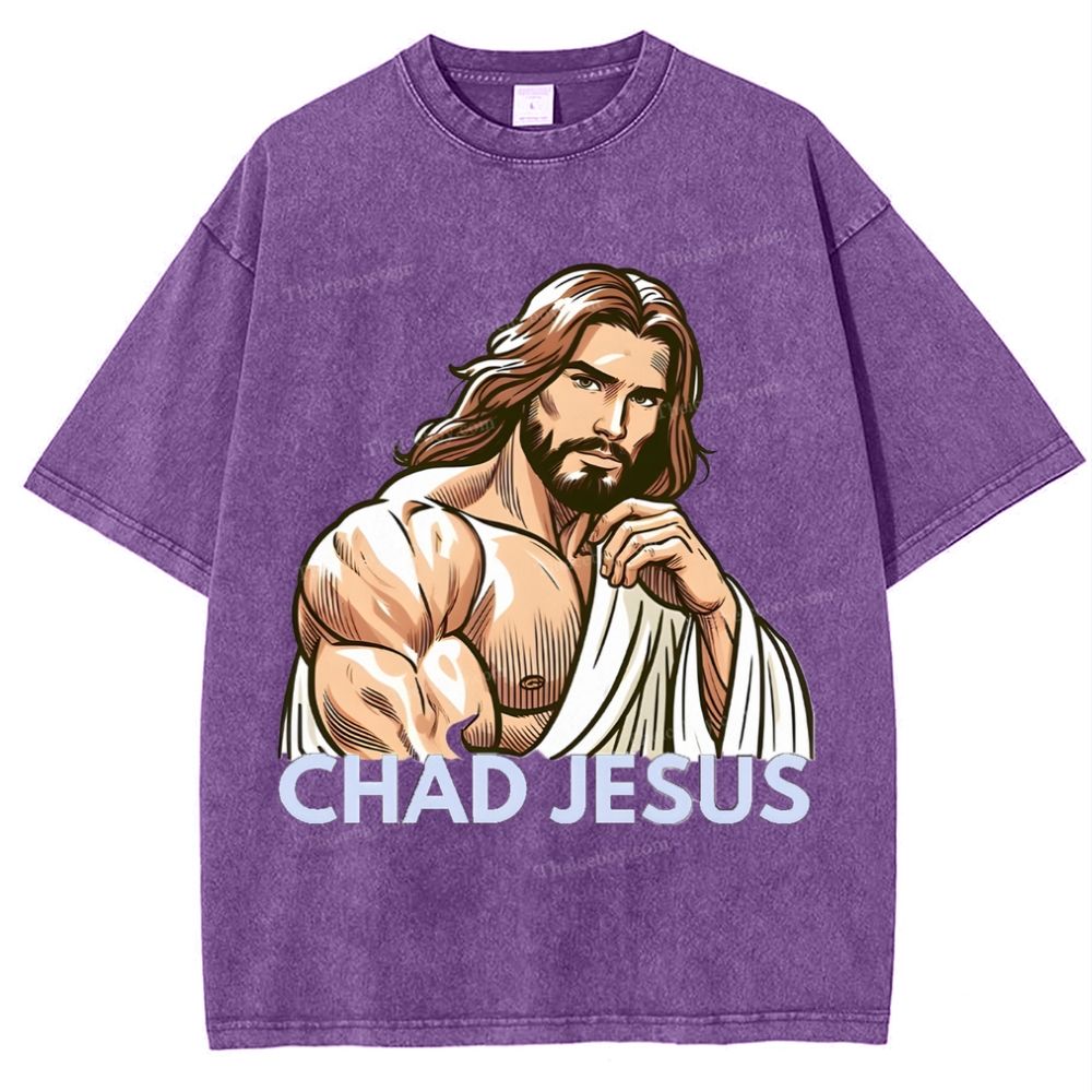 Chad Jesus Snowflake Vintage Washed T-Shirt
