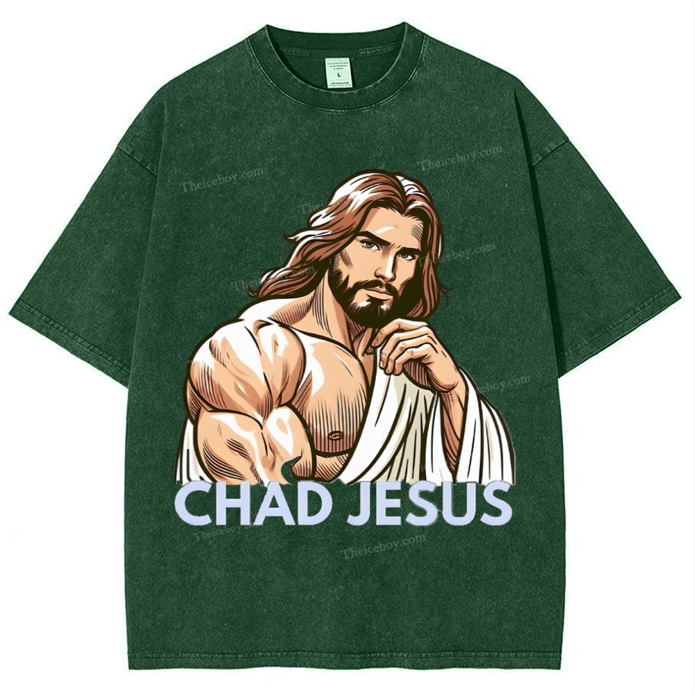 Chad Jesus Snowflake Vintage Washed T-Shirt