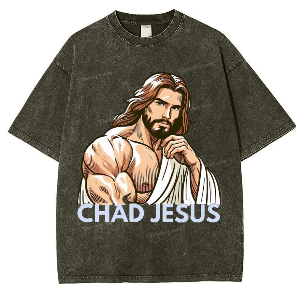 Chad Jesus Snowflake Vintage Washed T-Shirt
