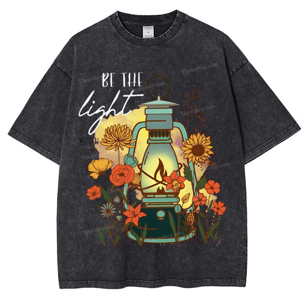 Be The Light Snowflake Vintage Washed T-Shirt