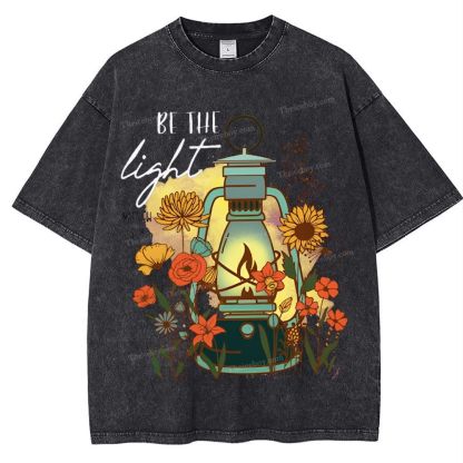 Be The Light Snowflake Vintage Washed T-Shirt